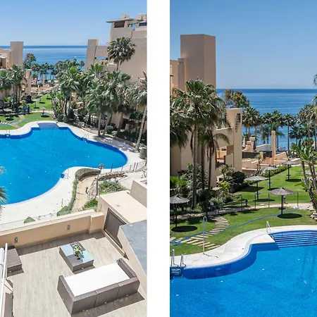 דירה Bp7c.2a Beachfront Penthouse With Private Pool אסטפונה