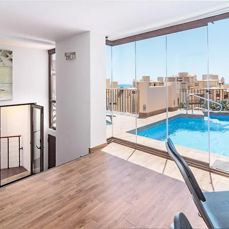 Bp7c.2a Beachfront Penthouse With Private Pool * אסטפונה